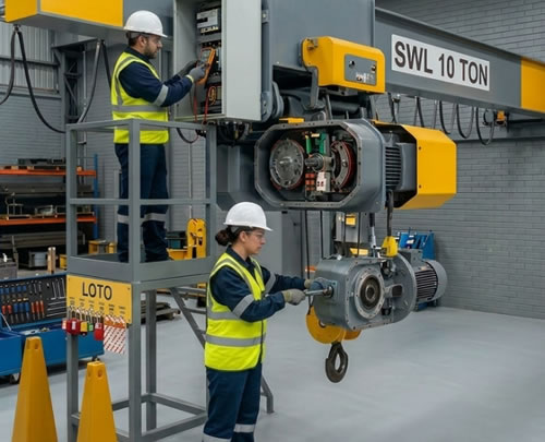 Mantenimiento industrial de equipos de izaje y elevación en Bogotá, Colombia. IMPROCOL