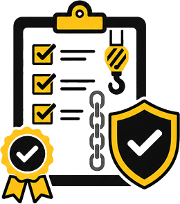Icono de checklist de inspección para polipastos, sistemas de izaje y equipos de carga IMPROCOL en Bogotá, Colombia. IMPROCOL