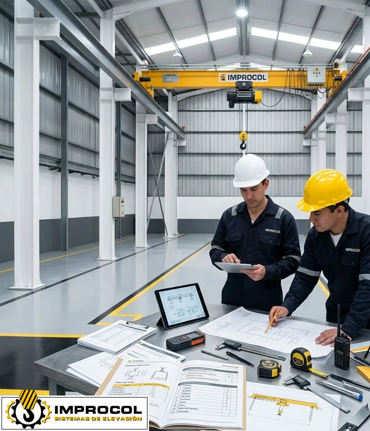 Recursos técnicos IMPROCOL para fichas de capacidad, inspección, mantenimiento y sistemas de izaje en Bogotá, Colombia. IMPROCOL